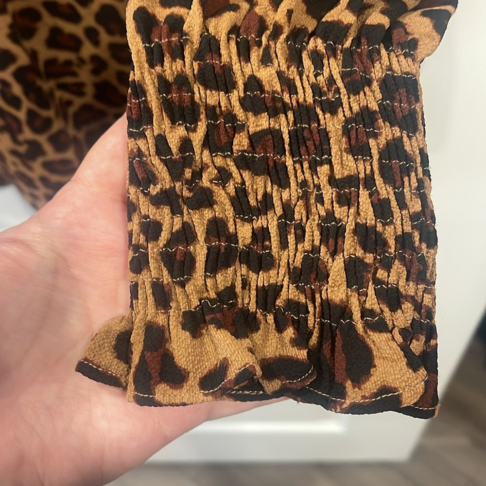 Leopard blouse L - Picture 3 of 3